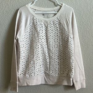 Halogen Cute floral sweatshirt